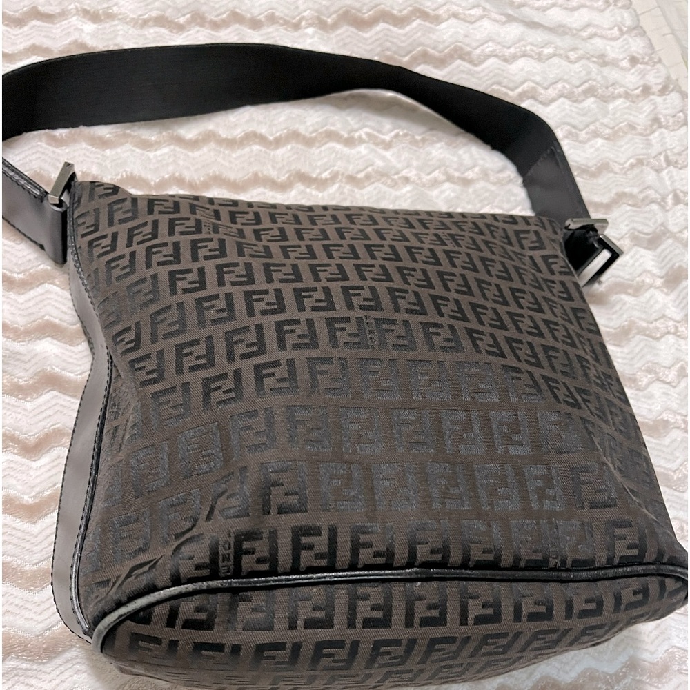 Authentic FENDI Zucchino Shoulder Bag